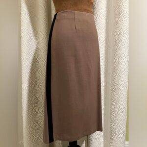 Coldwater Creek Tan and Black Pencil Skirt - Size 10-12